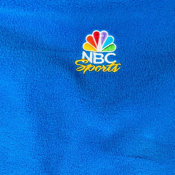 Patagonia Men's XL Blue 1/4 Zip Fleece Pullover NBC Sports Logo Synchilla - Picture 4 of 11